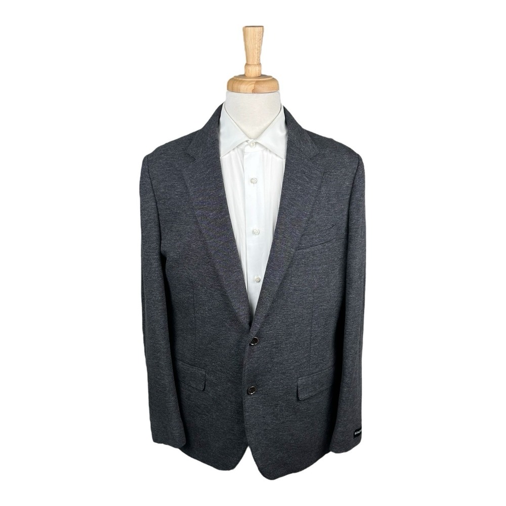 Bonobos Gray Foretex Cotton Unstructured Men's Blazer Size 44R Slim NWT